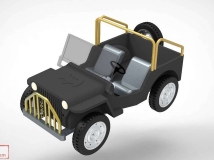CATIA玩具吉普车3D数模