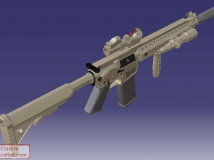 CM901步枪catia模型下载