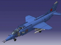 分享一个飞机模型（雅克38）数模